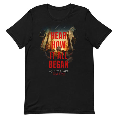 A Quiet Place: Day One Hear How It All Began Poster Unisex T - Shirt - Paramount Shop