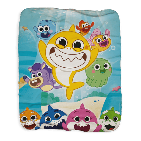 Baby Shark's Big Show Undersea World Sherpa Blanket - Paramount Shop