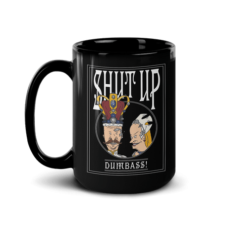 Beavis and Butt - Head Shut Up Black Mug - Paramount Shop