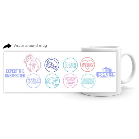 Big Brother Logo Mash Up White Mug - Paramount Shop