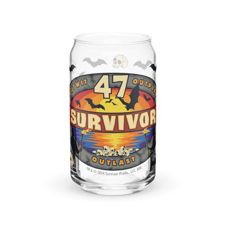 SURVIVOR Temporada 47 Logo Vaso en forma de lata