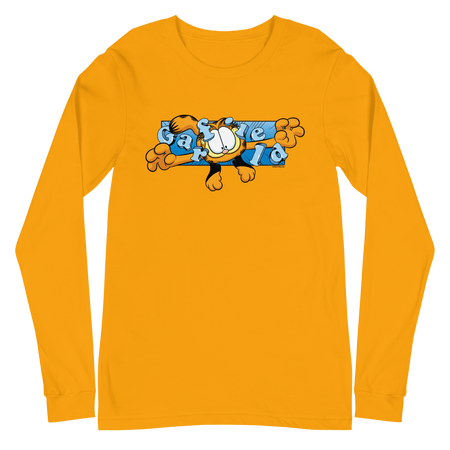 Garfield Flying Garfield Adult Long Sleeve T - Shirt - Paramount Shop