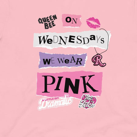 Mean Girls On Wednesdays We Wear Pink T - Shirt - Paramount Shop