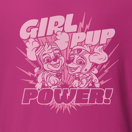 PAW Patrol Girl Pup Power Adult Short Sleeve T - Shirt - Paramount Shop