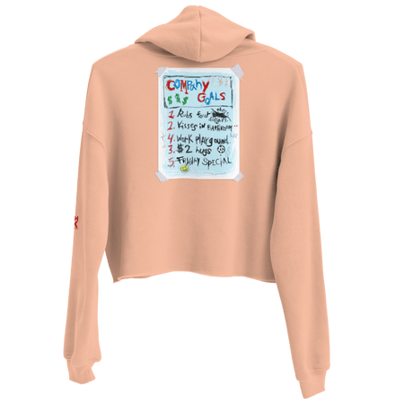 South Park Butter's Kissing Company Women's Fleece Crop Hooded Sweatshirt - Paramount Shop