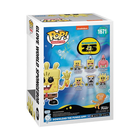 SpongeBob SquarePants 25th Anniversary SpongeBob with Glove Light Funko Pop! Figure - Paramount Shop