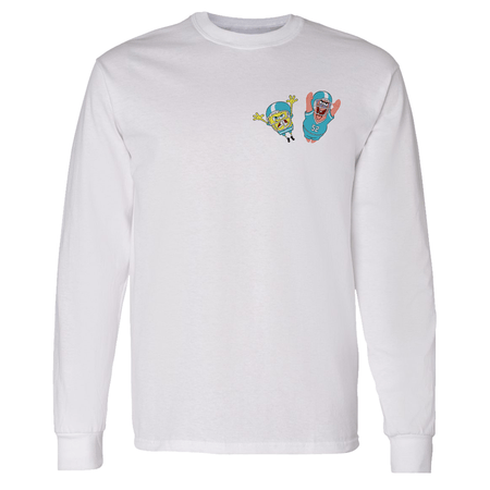 SpongeBob SquarePants Bikini Bottom Feeders Adult Long Sleeve T - Shirt - Paramount Shop