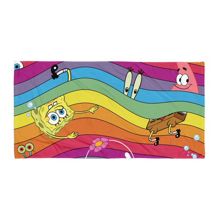 SpongeBob Squarepants Good Vibes Beach Towel - Paramount Shop