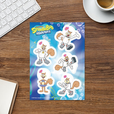 SpongeBob SquarePants Sandy Sticker Sheet - Paramount Shop