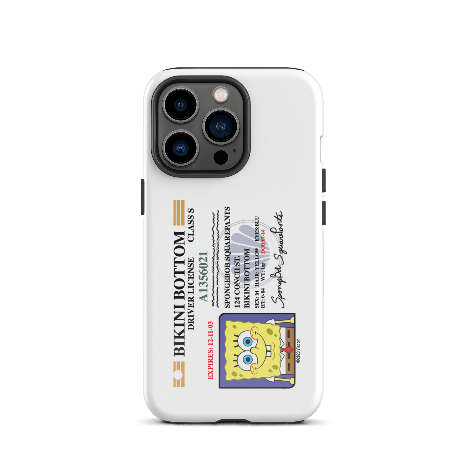 SpongeBob SquarePants SpongeBob Driver's License Tough Phone Case - iPhone - Paramount Shop