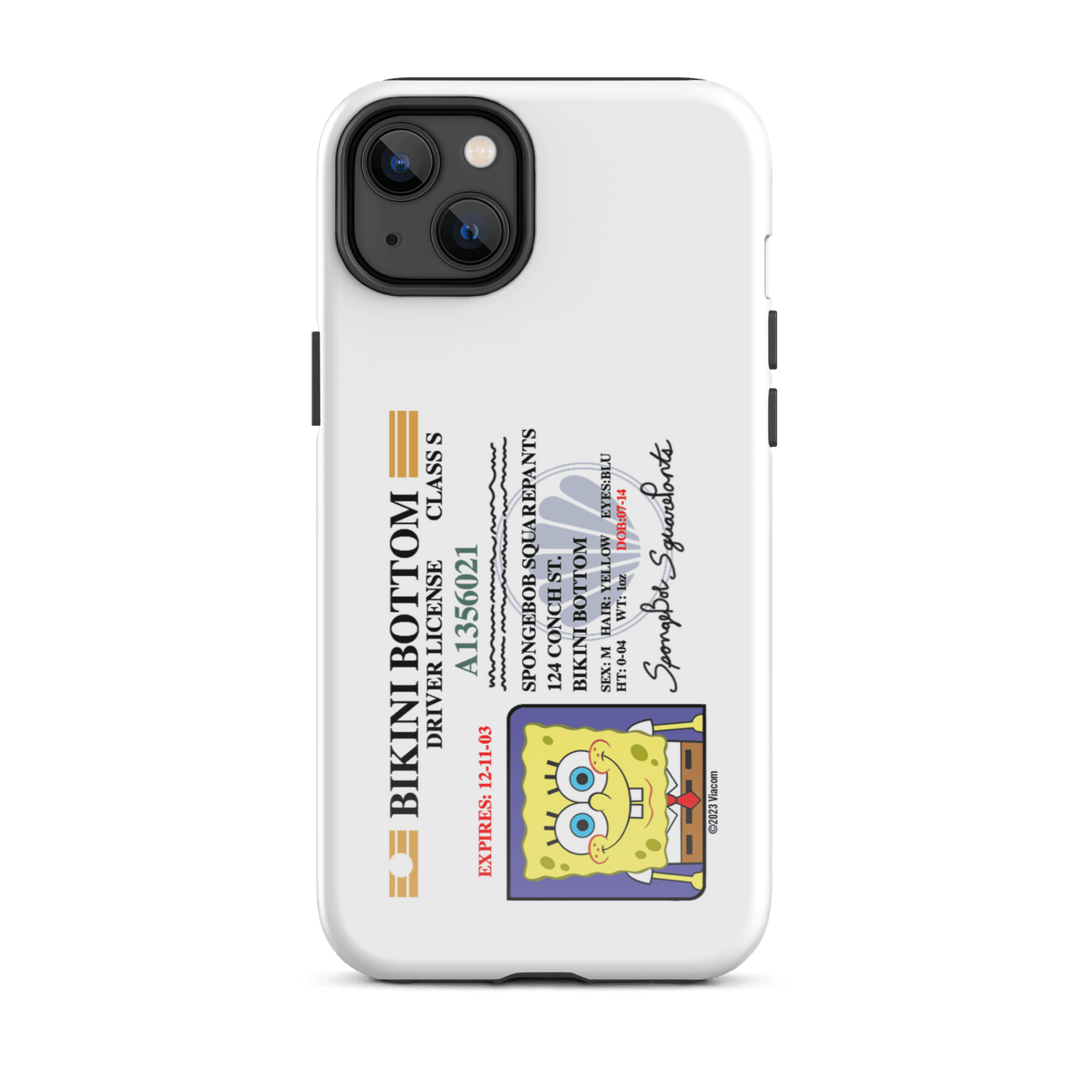 SpongeBob SquarePants SpongeBob Driver's License Tough Phone Case - iPhone - Paramount Shop