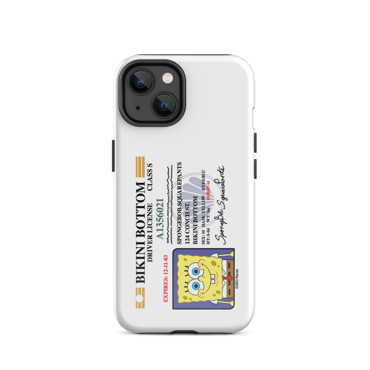 SpongeBob SquarePants SpongeBob Driver's License Tough Phone Case - iPhone - Paramount Shop