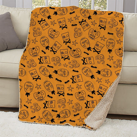 SpongeBob SquarePants Trick - Or - Treat Halloween Sherpa Blanket - Paramount Shop