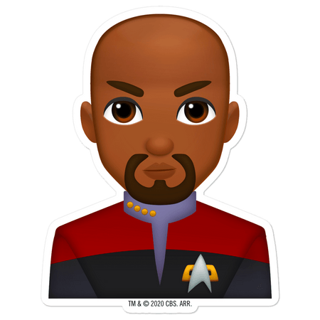 Star Trek: Deep Space Nine Sisko Emoji Die Cut Sticker - Paramount Shop