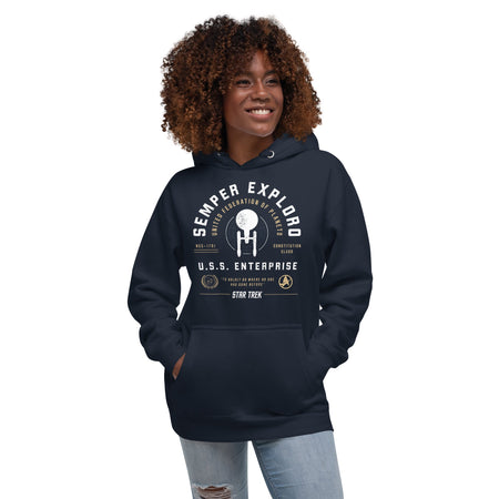 Star Trek Semper Exploro Adult Hoodie - Paramount Shop