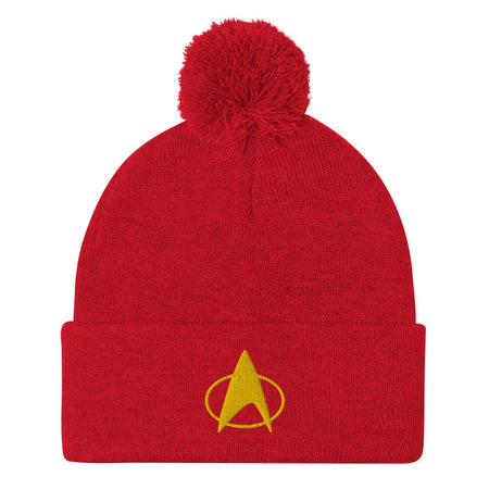 Star Trek: The Next Generation Delta Embroidered Pom Pom Knit Beanie - Paramount Shop