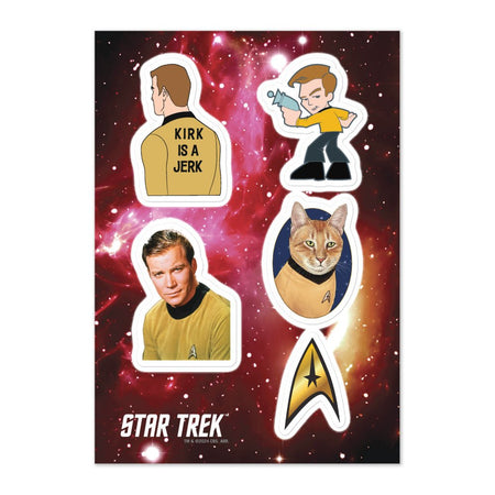 Star Trek: The Original Series Kirk Sticker Sheet - Paramount Shop