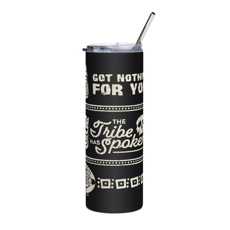 Survivor Castaway Quotes Mashup Stainless Steel Tumbler - Paramount Shop