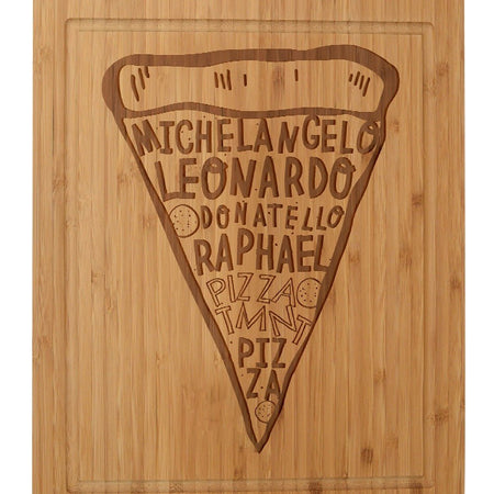 Teenage Mutant Ninja Turtles Pizza Laser Engraved Cutting Board - Paramount Shop