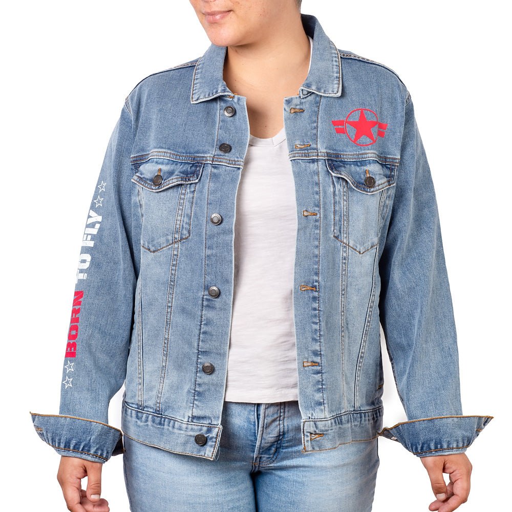 Top Gun: Maverick Printed Denim Jacket - Paramount Shop