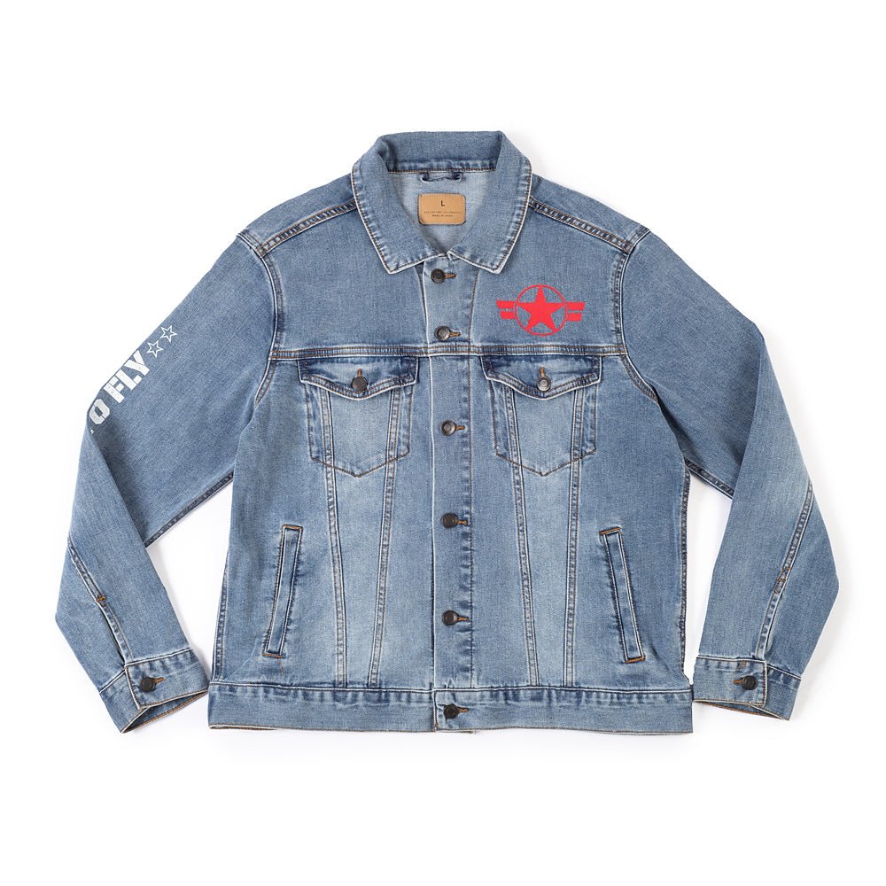 Top Gun: Maverick Printed Denim Jacket - Paramount Shop