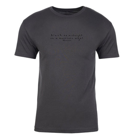 Twin Peaks Black as Midnight Handwritten Adult Short Sleeve T - Shirt - Paramount Shop