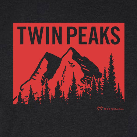 Twin Peaks Red Mountain Men's Tri - Blend T - Shirt - Paramount Shop