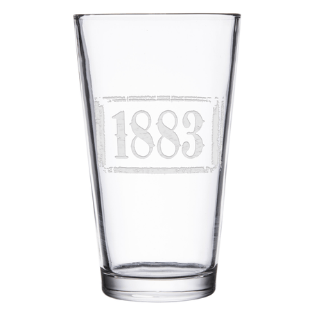 Yellowstone 1883 Logo Laser Engraved Pint Glass - Paramount Shop