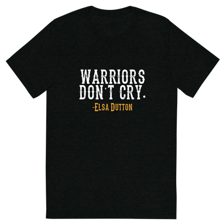 Yellowstone 1883 Warriors Don't Cry Adult Tri - Blend T - Shirt - Paramount Shop