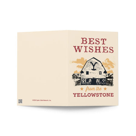 Yellowstone Best Wishes Greeting Card - Paramount Shop