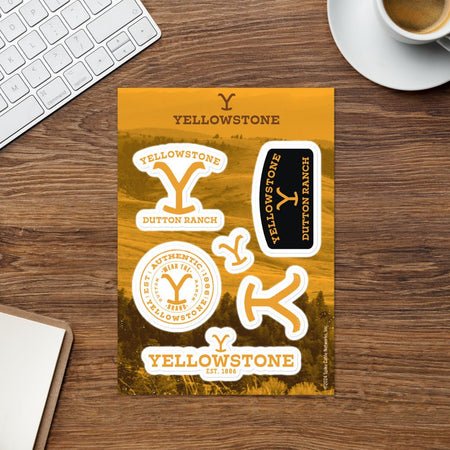 Yellowstone Logo Sticker Sheet - Paramount Shop