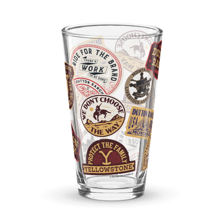 Yellowstone Patches Pint Glass - Paramount Shop