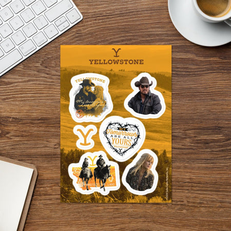 Yellowstone Rip & Beth Sticker Sheet - Paramount Shop