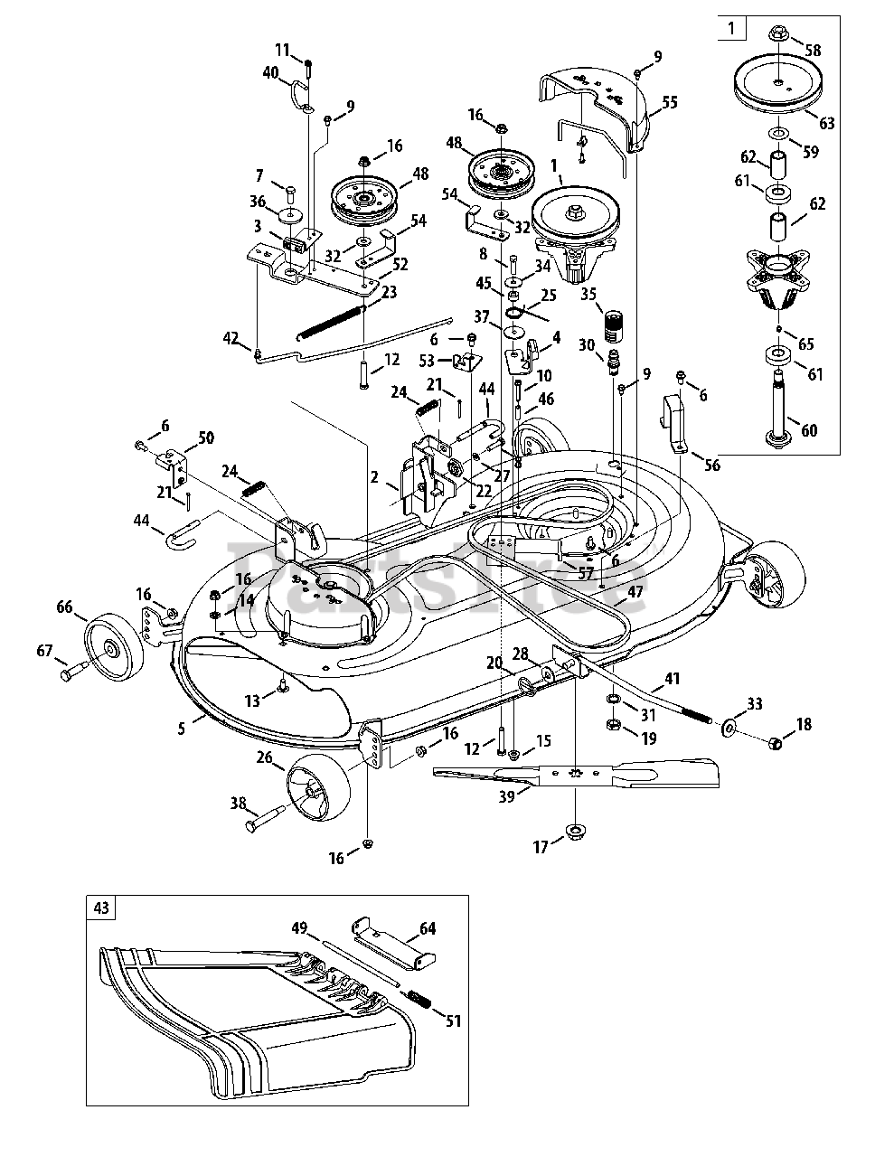 [DIAGRAM] Cub Cadet Mower Deck Parts Diagram - MYDIAGRAM.ONLINE