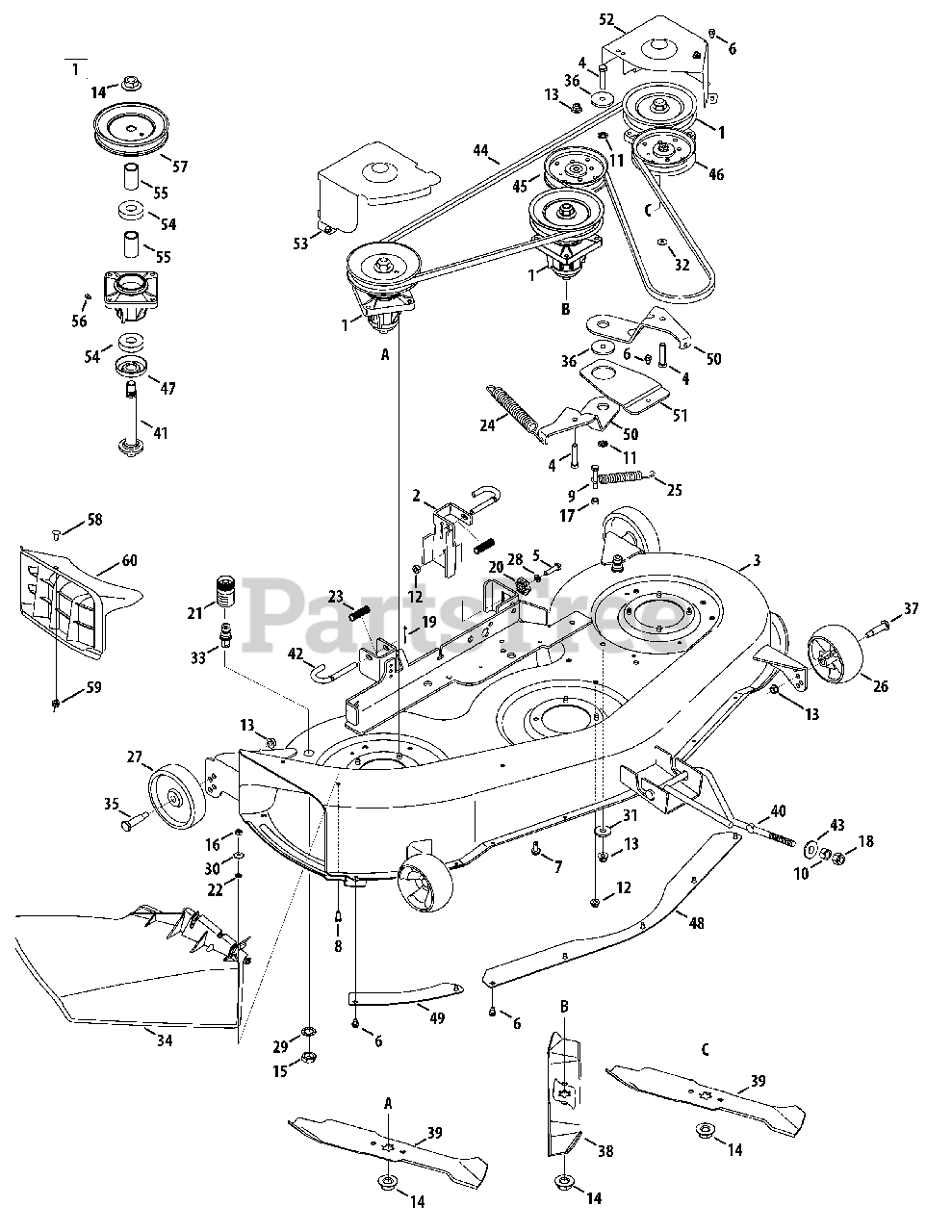 [DIAGRAM] Cub Cadet Mower Deck Parts Diagram - MYDIAGRAM.ONLINE