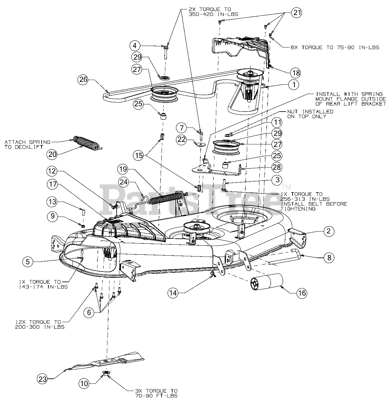 Cub Cadet Xt1 Deck Diagram