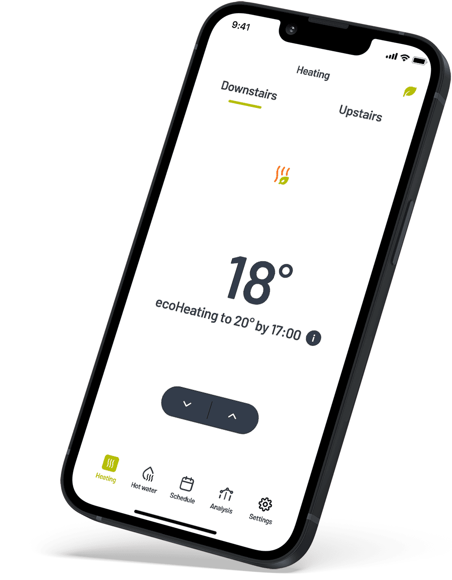 Passiv app heating screen