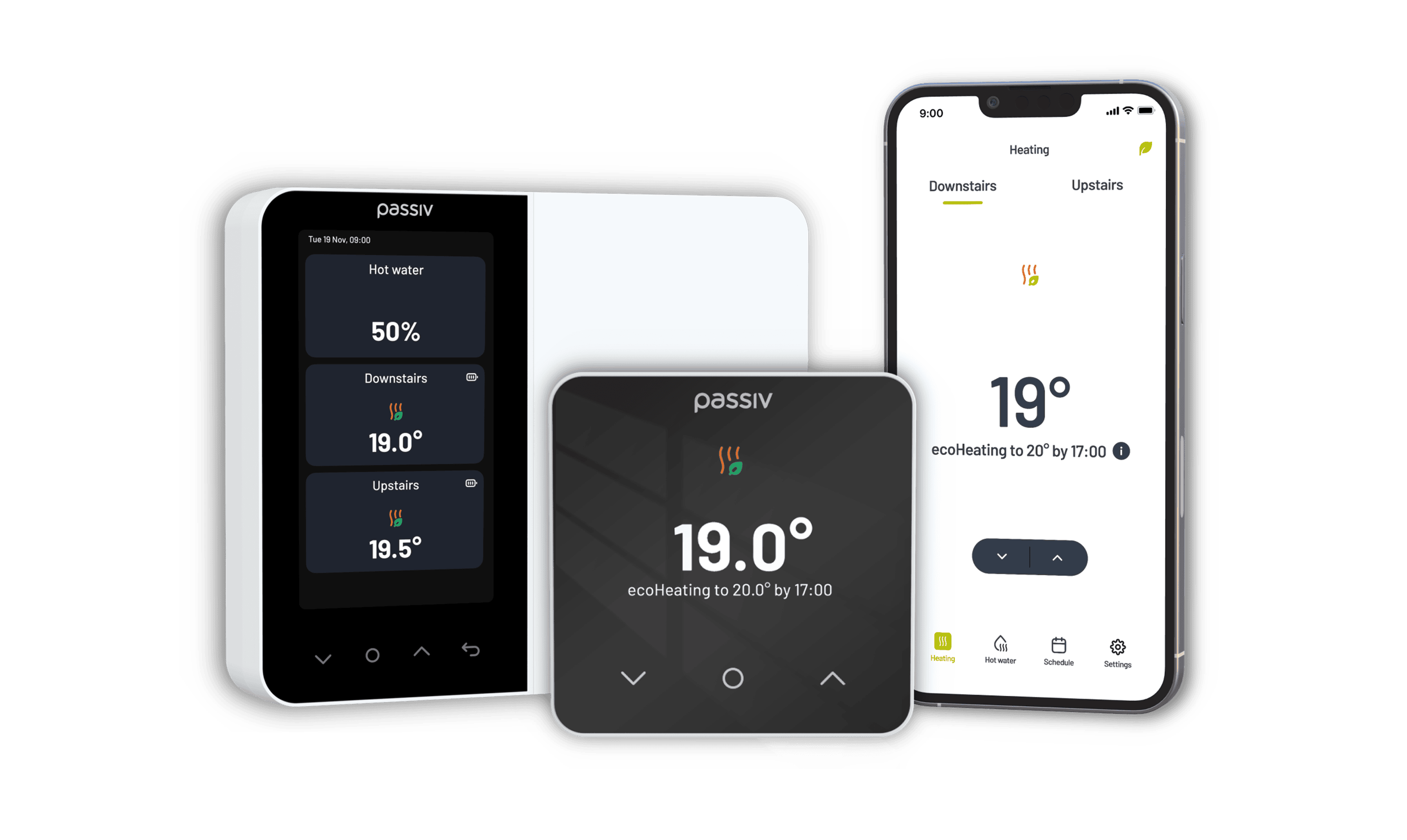 Passiv Smart Thermostat, Programmer and App