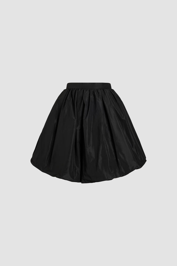 Recycled faille bubble skirt