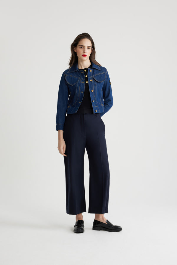 Iconic cashmere and wool trousers