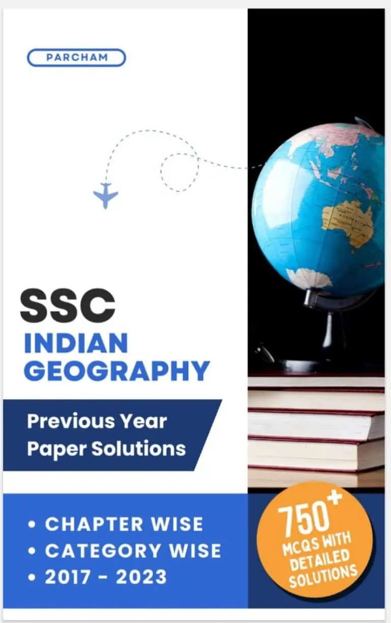 SSC Indian Geography PYQs - Parcham Classes [2024 - English Medium]