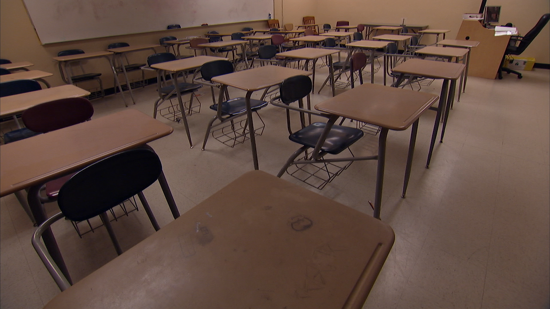 empty classroom