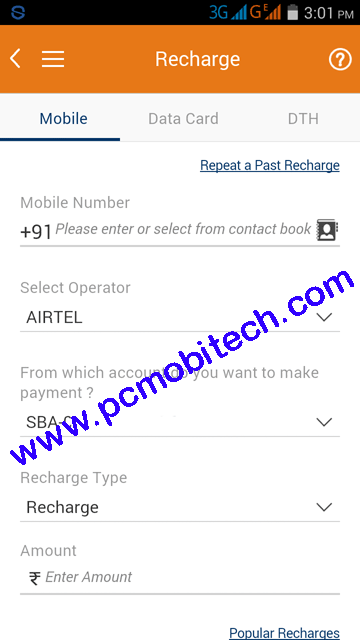 Mobile recharge