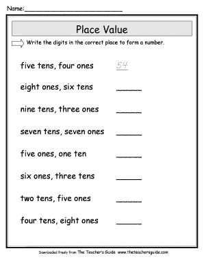 Eight Ones Six Tens - Fill Online, Printable, Fillable, Blank | pdfFiller