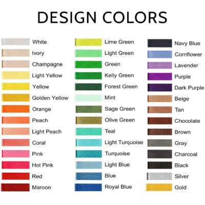 Thread color chart