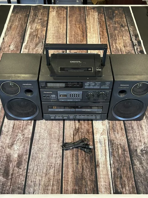 VINTAGE RADIO CD Cassette Panasonic RX-DT680 Portable Boombox Tested ...