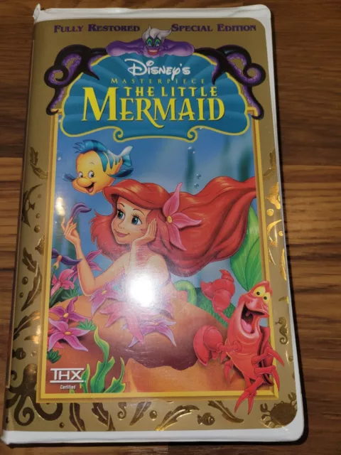 THE LITTLE MERMAID VHS Walt Disney’s Masterpiece Collection Clam Shell ...