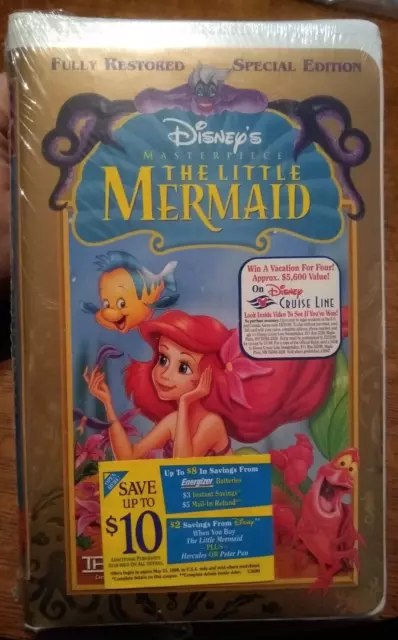 THE LITTLE MERMAID VHS NEW Masterpiece Collection Special Edition THX ...