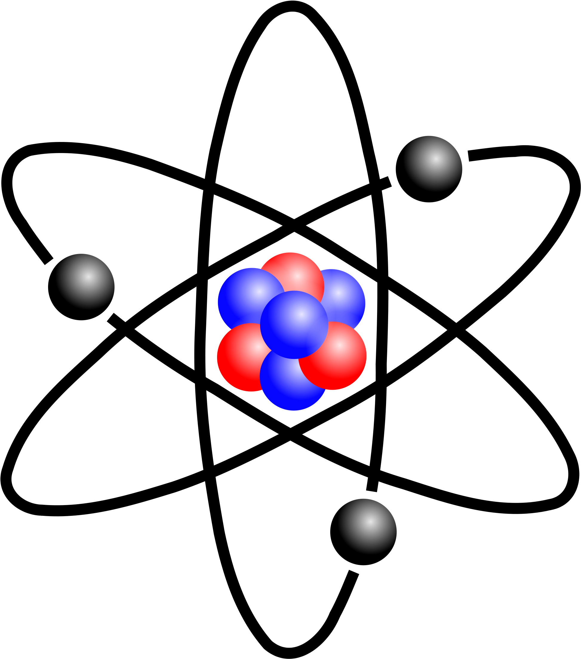 Elements Clipart Atom Element - Rutherford Atom Model Gif - Png ...