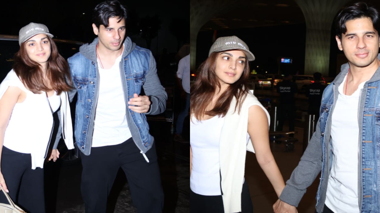 Kiara Advani and Sidharth Malhotra spotted at airport